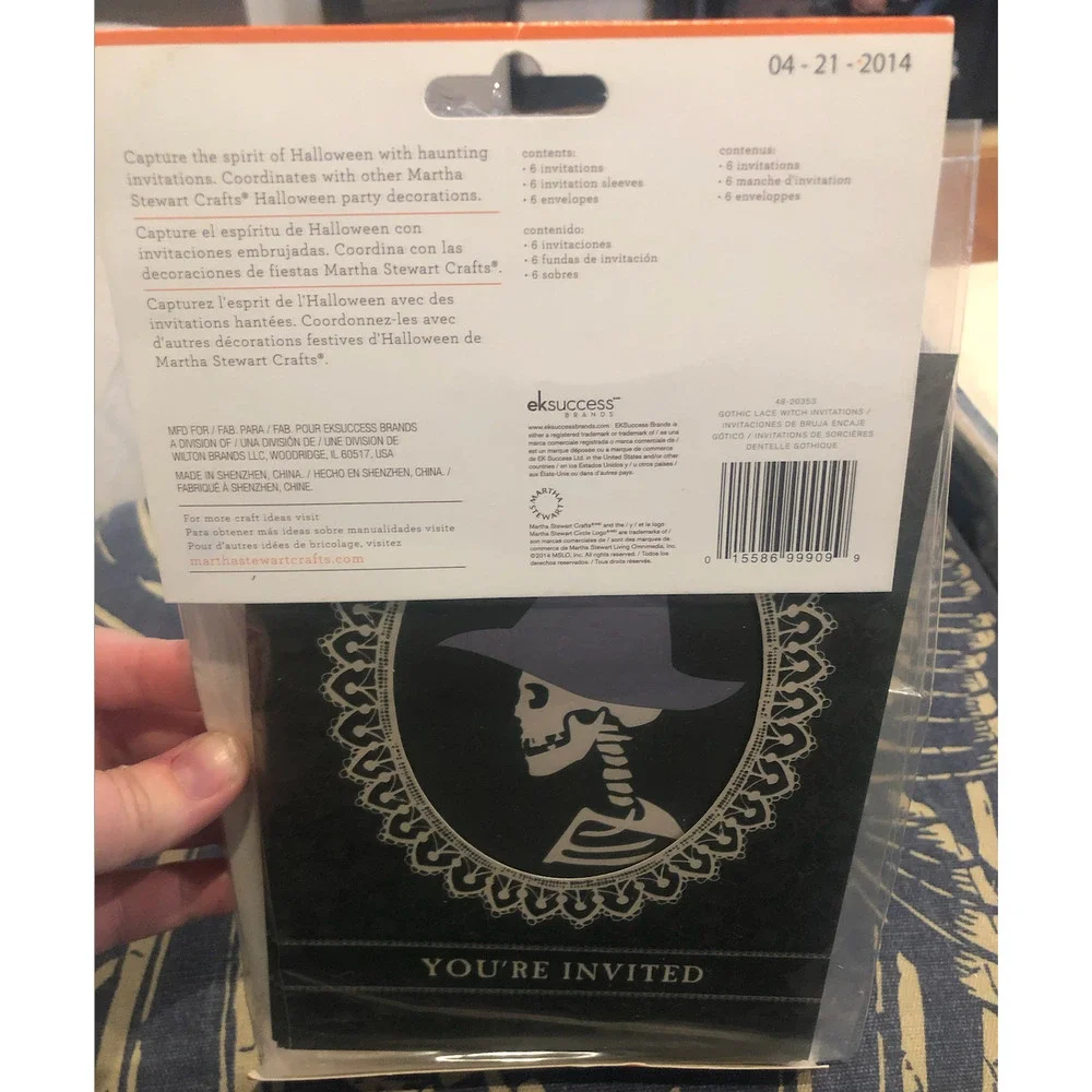 NWT Martha Stewart Crafts Halloween‎ Invite Bundle 22 Invites Total